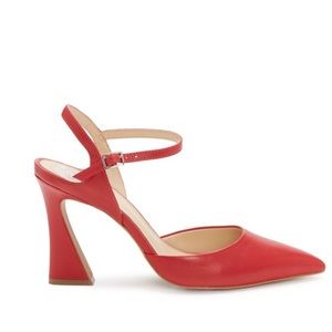Vince Camuto Jacolina Heel Ankle Strap Cardinal Red 8.5